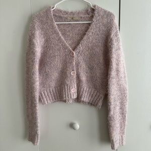 Chelsea & Violet Pastel Fuzzy Cardigan